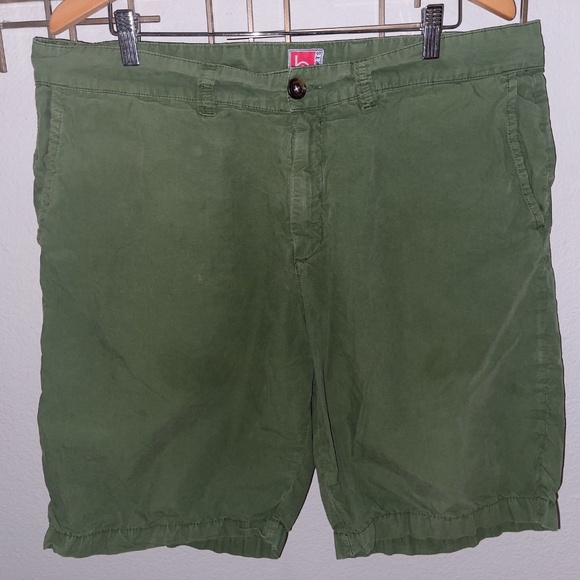 be shorts Mens All Cotton Shorts Size 40 Army Green/French Brand /Made in Italy - Picture 1 of 8